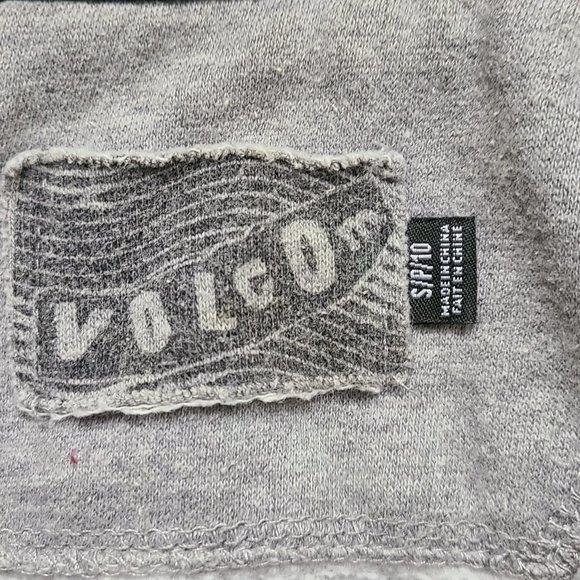 Grey Volcom Sweater with Pink Flowers - Picture 8 of 10